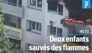Ils sauvent deux enfants sautant d’une fenêtre pour échapper à un incendie