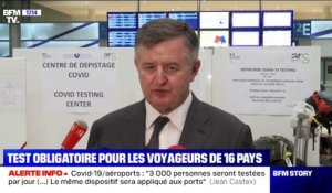 Covid-19: le PDG d'Aéroports de Paris confirme que les ressortissants des 16 pays sur liste écarlate doivent "passer les tests PCR obligatoirement"