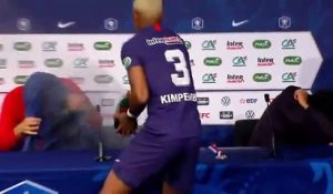 Football - Coupe de France - Le PSG remporte la Coupe de France 2020, Presnel Kimpembe heureux