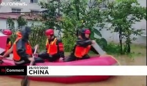 Chine : les inondations causent d'importants dégâts