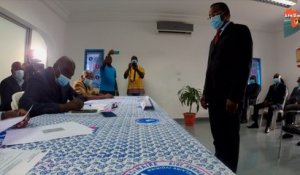 Pascal Affi dépose ses dossiers de candidature à la candidature du FPI