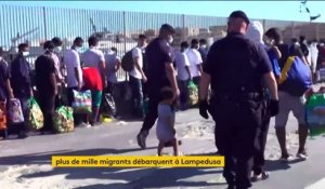 Plus de mille migrants arrivent à Lampedusa