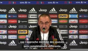 38e j. - Sarri : "Pas la même approche mentale contre la Roma et contre Lyon"