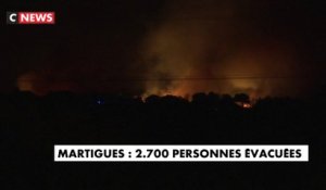 Martigues : 2.000 personnes évacuées à cause d'un incendie