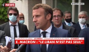 E. Macron : « Un témoignage de soutien, d'amitié, de solidarité fraternelle au peuple libanais »