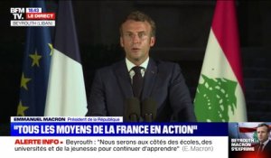 Emmanuel Macron à Beyrouth: "Je ne peux me substituer à un gouvernement souverainement élu"