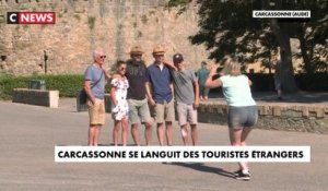 Carcassonne se languit des touristes étrangers