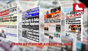 CAMEROONIAN PRESS REVIEW OF AUGUST 13, 2020