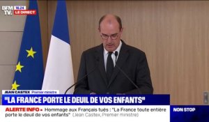 Hommage aux Français tués: Jean Castex déclare que "seul le mal peut tendre un guet-apens à des innocents"