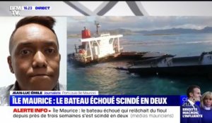 Île Maurice: le bateau échoué qui relâchait du fioul depuis près de trois semaines s’est scindé en deux, selon des médias mauriciens
