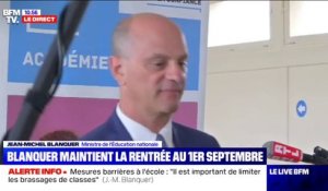 Jean-Michel Blanquer: "Nous sommes en situation de fournir des masques aux élèves qui en ont le plus besoin"