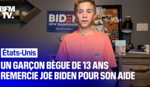 Le discours émouvant d'un garçon de 13 ans pour remercier Joe Biden de son aide face au bégaiement