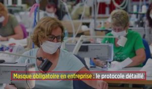 Masque obligatoire en entreprise : le protocole détaillé