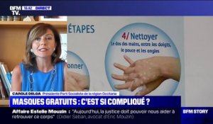 Carole Delga (présidente de la région Occitanie): "Ce n'est pas aux familles de supporter le coût" des masques