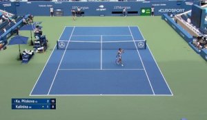 Un premier set maîtrisé, un deuxième expédié : Pliskova était pressée