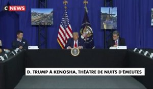 Visite de Donald Trump à Kenosha, théâtre de nuits d'émeutes