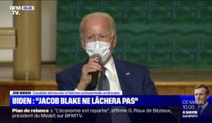 En visite à Kenosha, Joe Biden assure que Jacob Blake "ne lâchera pas"