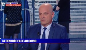 Coronavirus: "28 écoles ou établissements sont fermés, ainsi que 262 classes", selon Jean-Michel Blanquer