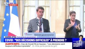 Gabriel Attal sur la hausse des cas de Covid-19: "Cette crise nous a appris à ne jamais rien exclure pour l'avenir"