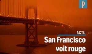 San Francisco plongée sous un ciel rouge à cause des incendies