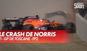 Le crash de Norris interrompt la séance de FP2 - GP de Toscane