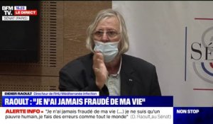 Didier Raoult affirme avoir "téléphoné rapidement au Ministère" pour évoquer "les médicaments qui marchent"
