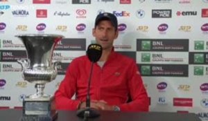 Rome - Djokovic : "Élever mon niveau à Roland-Garros"