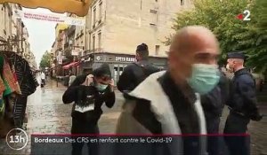 Bordeaux : des CRS veillent au respect des règles sanitaires