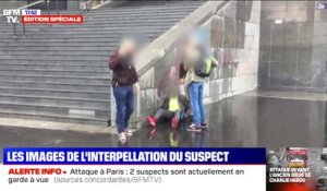 Attaque à Paris: les images de l'interpellation du principal suspect