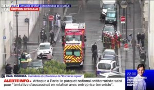 Attaque devant l'ancien siège de Charlie Hebdo