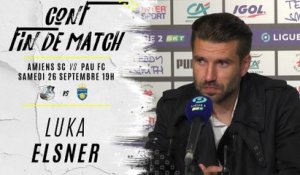 Conférence  fin de match ASC - Pau FC : Luka Elsner