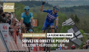 La Flèche Wallonne 2020 - Live podium signature