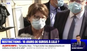 Martine Aubry (PS): "Le Premier ministre a accepté de nous laisser 10 jours pour vérifier si les mesures" déjà prises ont un effet à Lille