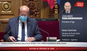 Election du Sénat: le discours de Jean-Marie Vanlerenberghe, doyen du Sénat