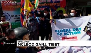 En Inde, les Tibétains en exil manifestent contre les autorités chinoises