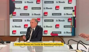Régionales - François Bayrou veut "regarder la situation région par région" : "La loi doit être celle du rassemblement de la majorité."