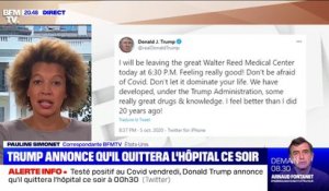 Covid-19: Donald Trump annonce qu'il quittera l'hôpital à 0h30 heure française