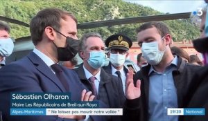 Tempête Alex : Emmanuel Macron au chevet des victimes