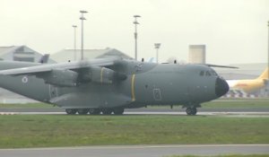 Le premier avion de transport militaire A400-M a atterri à Melsbroek