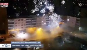 Les images impressionnantes de l’attaque d’un commissariat aux mortiers d’artifice (vidéo)
