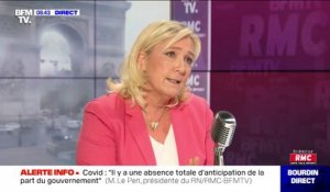 Plan de relance: pour Marine Le Pen, "le cœur de cible doit être les TPE et PME"