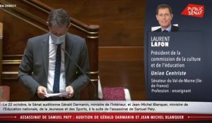 Assassinat de Samuel Paty : l'audition de Gérald Darmanin et Jean-Michel Blanquer - Les matins du Sénat (22/10/2020)