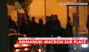 Attaque d'un professeur décapité à Conflans-Saint-Honorine   : Emmanuel Macron est arrivé sur place