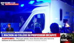 Conflans: Emmanuel Macron au collège du professeur décapité - 16/10