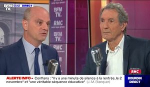 Jean-Michel Blanquer: "Jamais" aucune sanction n'a été envisagée contre Samuel Paty
