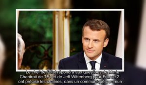 Emmanuel Macron sera au 20 heures de TF1 et de France 2 ce mercredi soir depuis les Alpes-Maritimes
