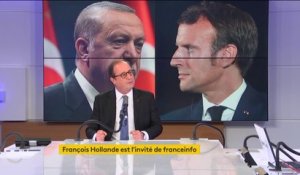 "Les comportements agressifs de la Turquie" posent la question "de sa présence dans l'Alliance atlantique", affirme François Hollande