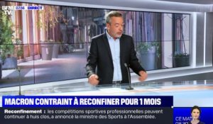L’édito de Matthieu Croissandeau: Macron contraint de confiner pour 1 mois - 29/10