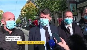 Attaque à Nice - Le maire Christian Estrosi: "Je veux remercier le courageux Niçois qui a alerté la police municipale pour qu'elle puisse neutraliser l'assaillant" - VIDEO