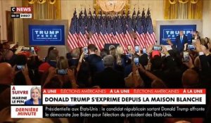 Election US: Regardez l'intégralité du discours de Donald Trump ce matin en direct de la Maison Blanche où il annonce sa victoire "qu'on veut lui voler!"